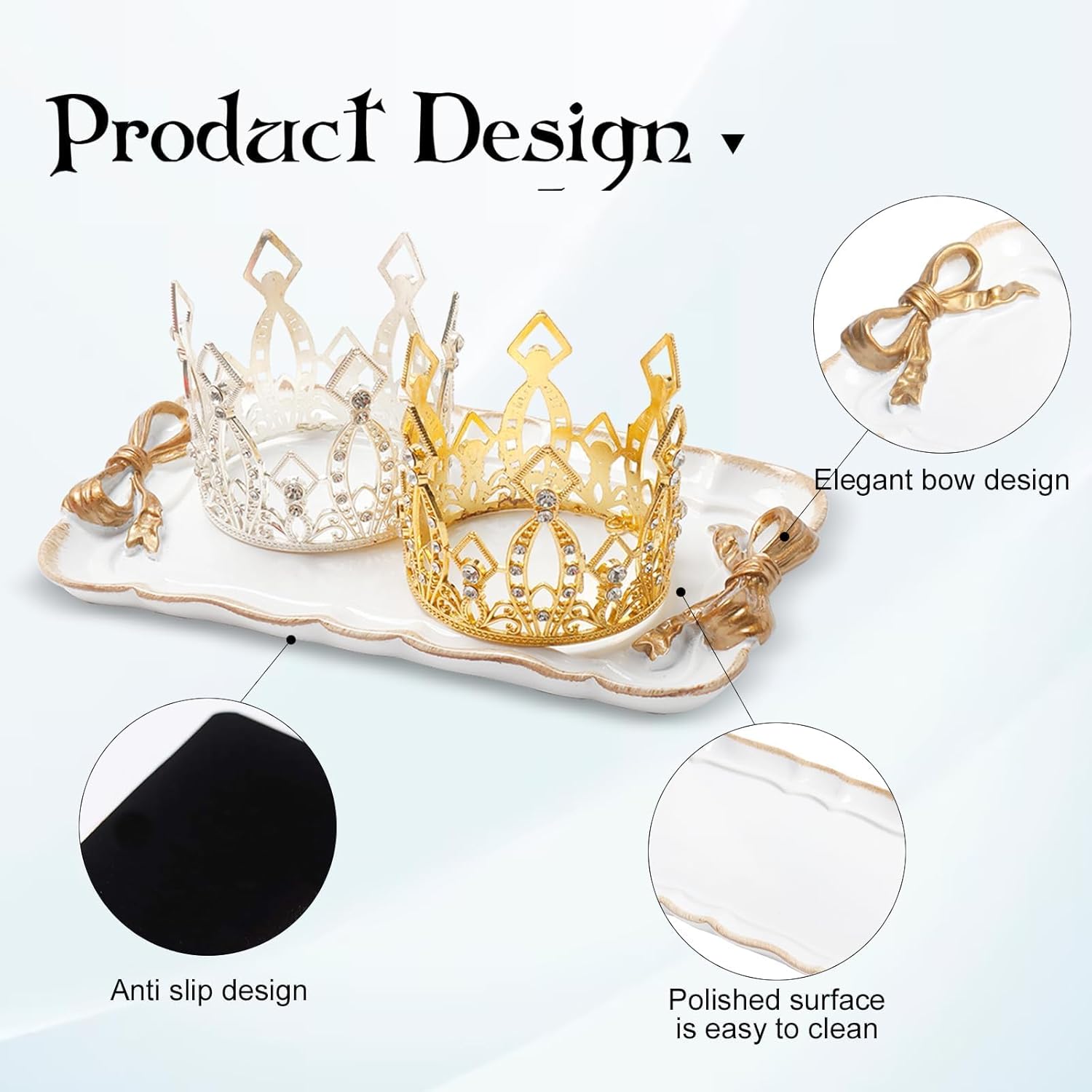Elegant Coquette Decor Tray
