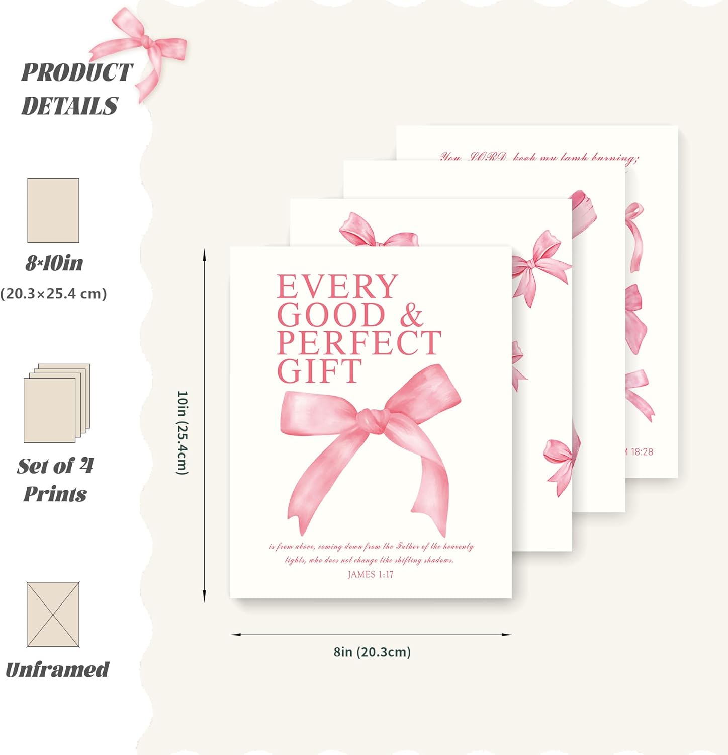 Blush Ribbon Wall Decor